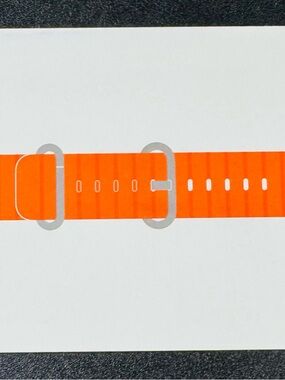 Apple Orange Silicone Sport Band